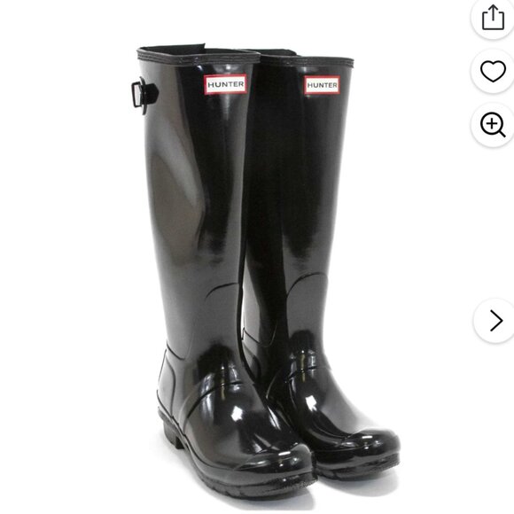 Hunter Women's Original Tall Gloss Rain Boots – Classic & Durable - Picture 1 of 7